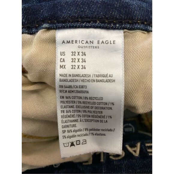 American Eagle Airflex Skinny Ankle Jeans Men’s Size 32x34 - Picture 5 of 8